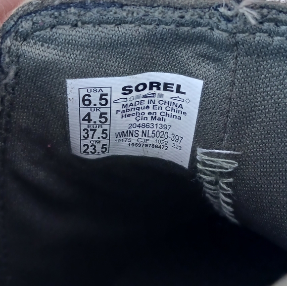 Sorel Evie II Chelsea Green Boots Womens 6.5 Waterproof Shoe Snow Booties Suede - Picture 11 of 11